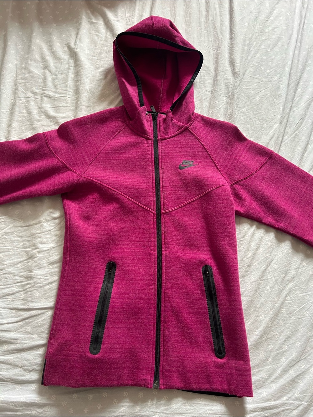 Nike tech Women's Pink Hooded Zip Jacket